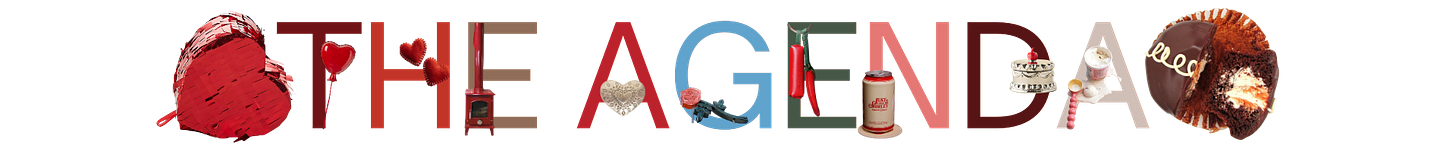 Valentine's boxes, grandmother's brooches & homemade Ding Dongs 