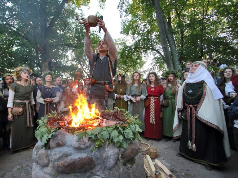 Lithuanians seek identity in their pagan roots
