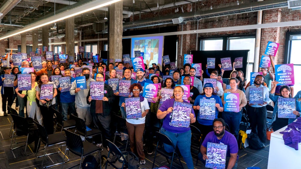 City unions attended union-led "strike school" sessions in September.