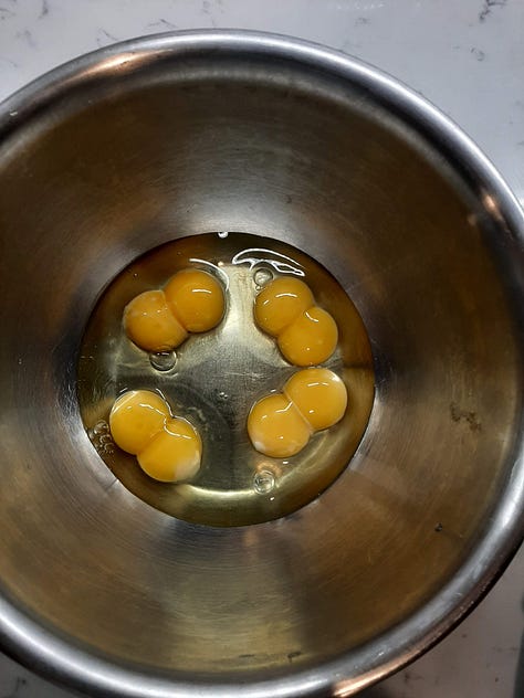 Man cracks 44 double yolked eggs from Costco large eggs rack