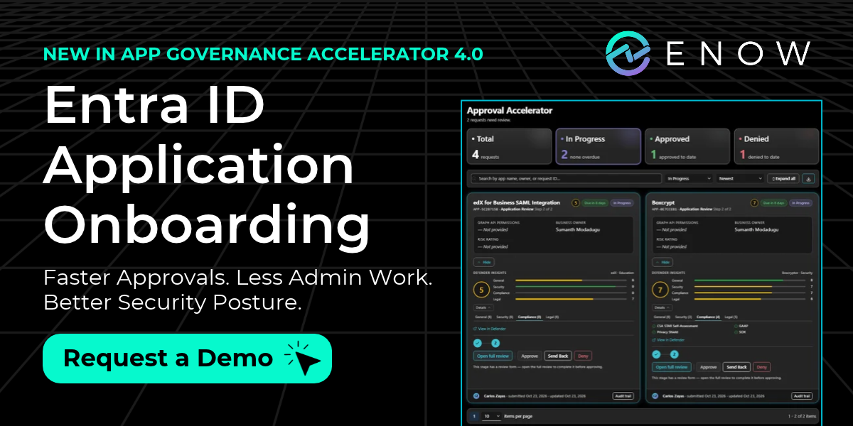 ENow Software Introduces New Entra ID App Onboarding Experience