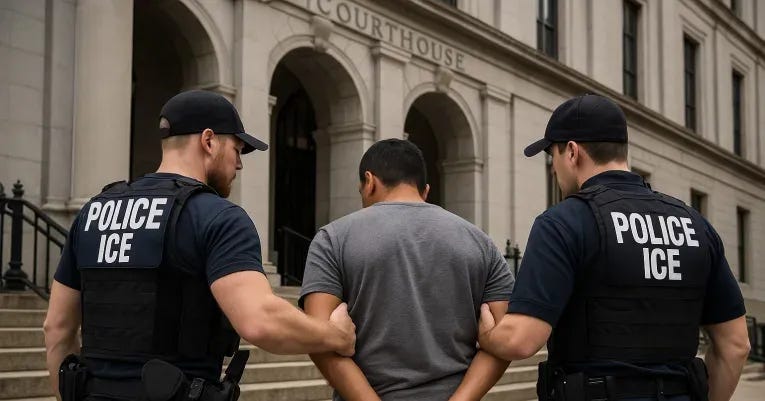 ICE Arrests of Immigrants at Courthouses Draw Condemnation and Lawsuits -  Davis Vanguard