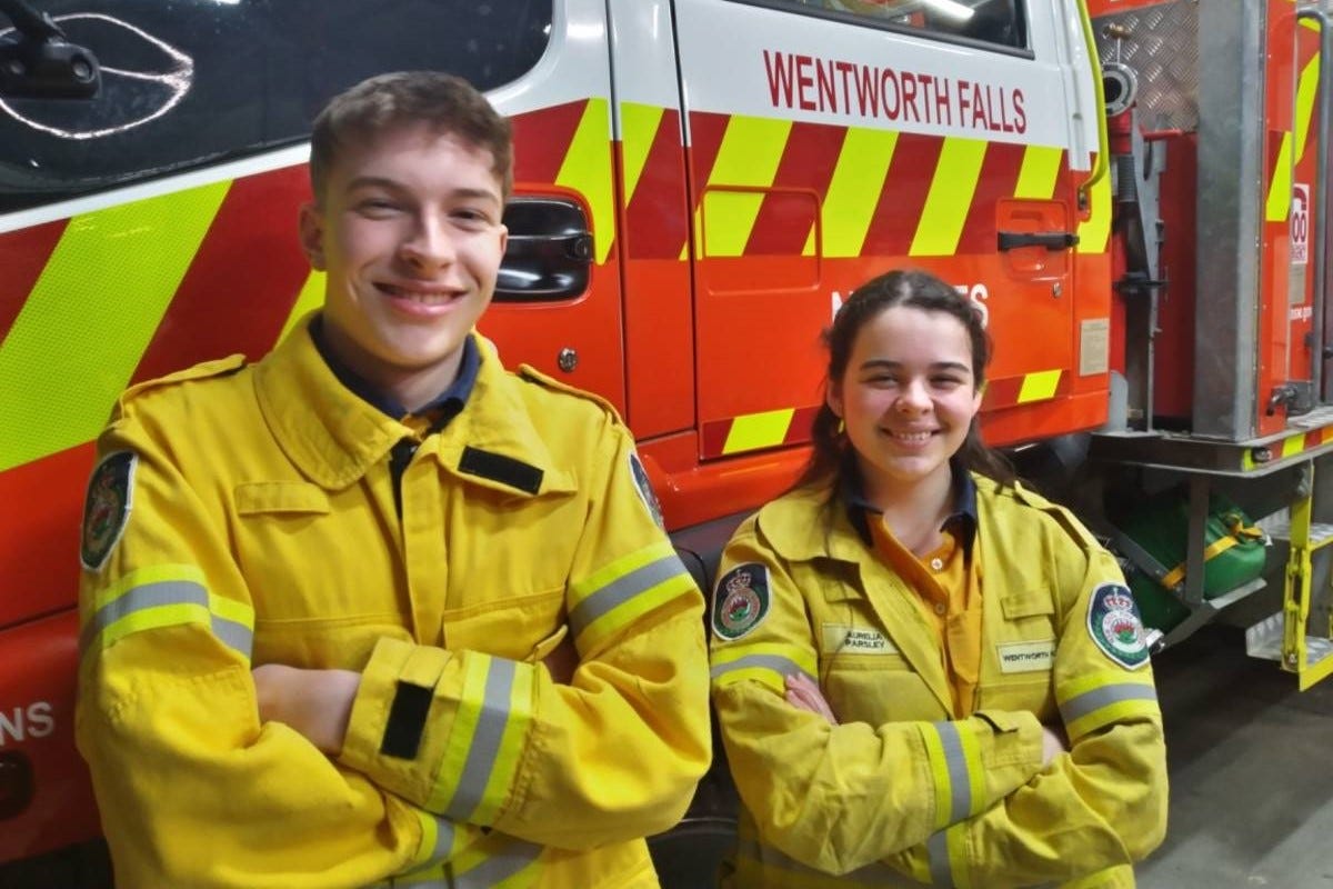 young rfs volunteers at wentworth falls brigade young rfs volunteers at wentworth falls brigade