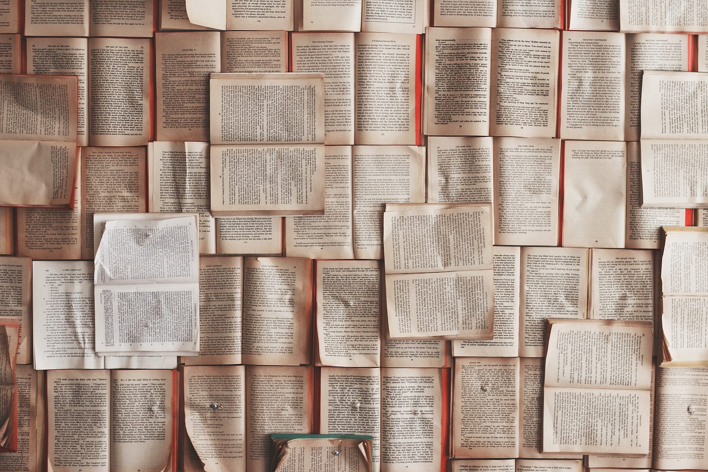 Repeating pattern of book pages Repeating pattern of book pages