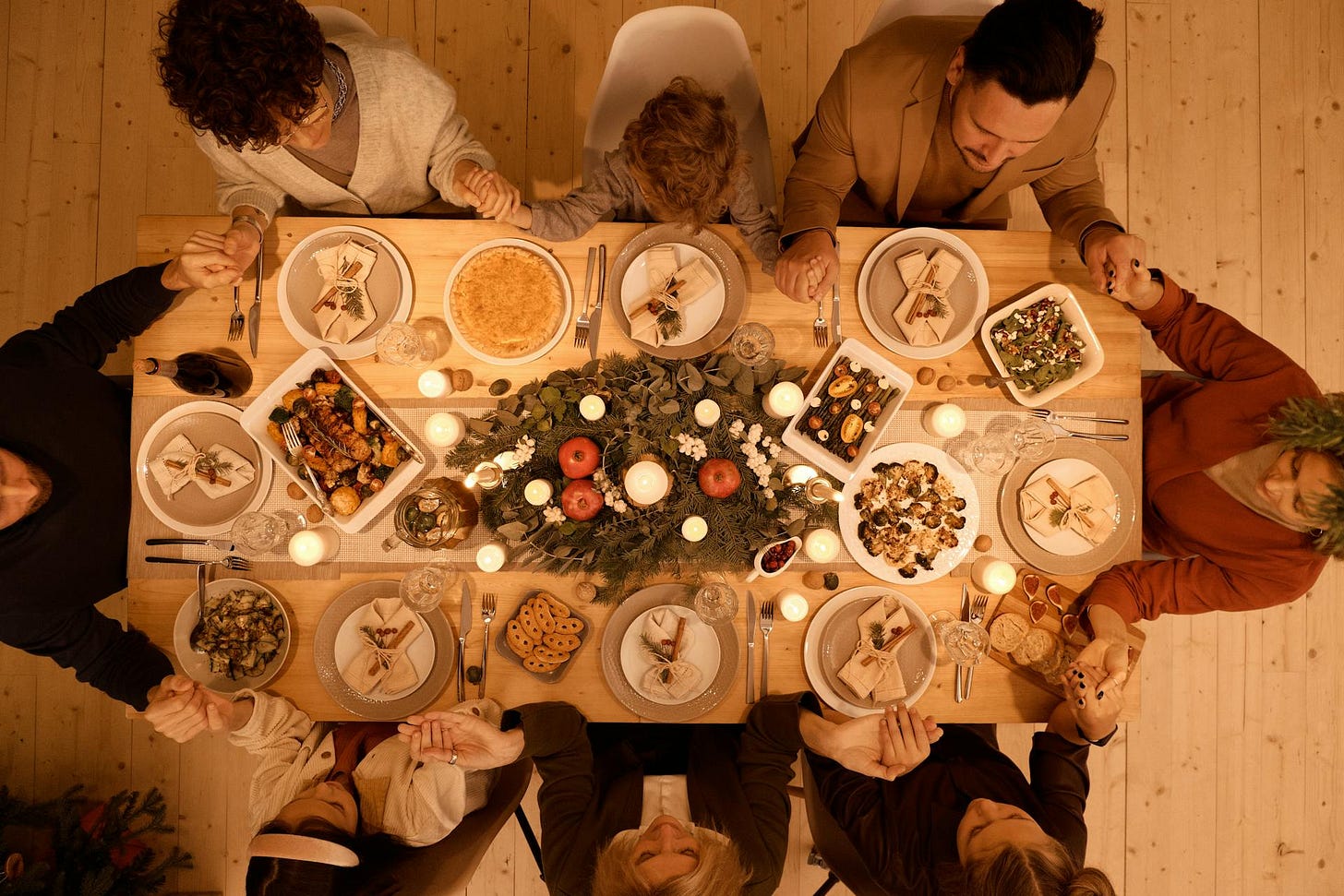 A family around the table