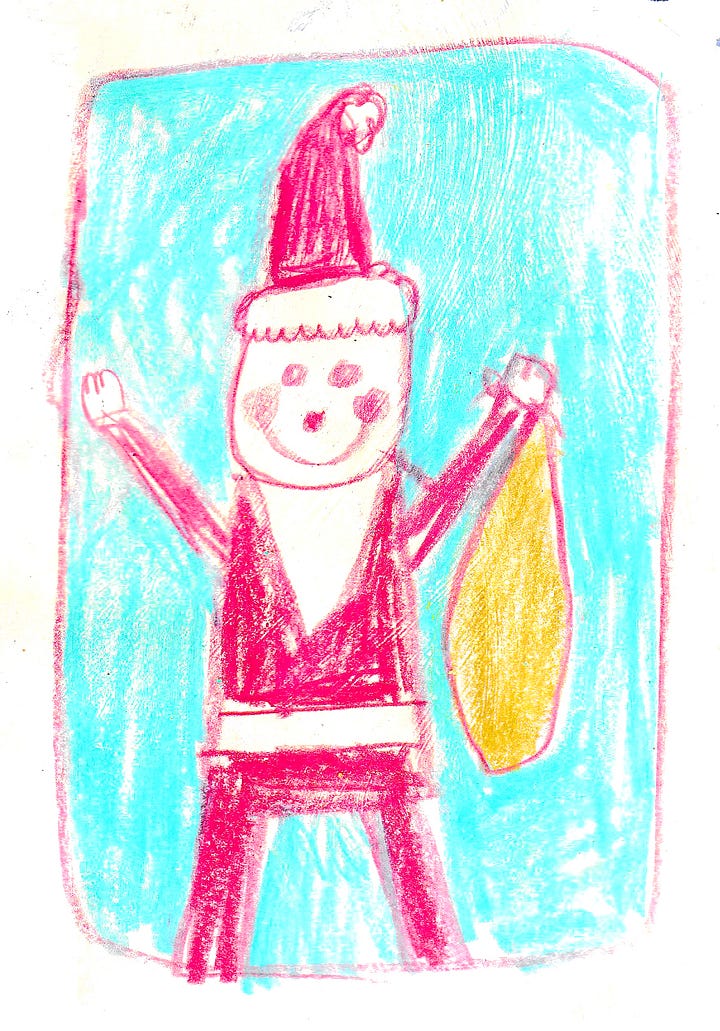 Santa illustrations by Beth Spencer