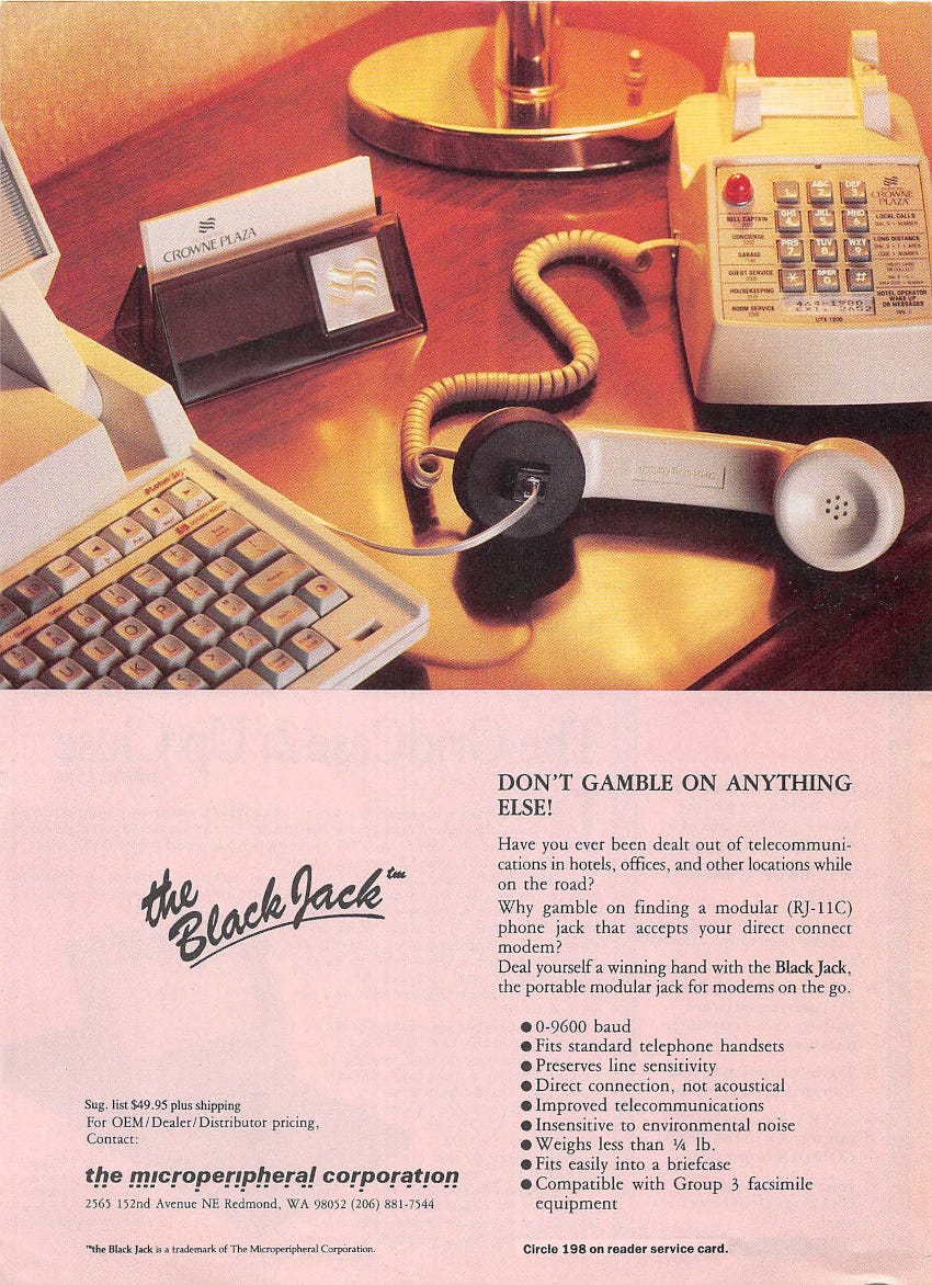 From the January 1986 issue of Pico Journal magazine