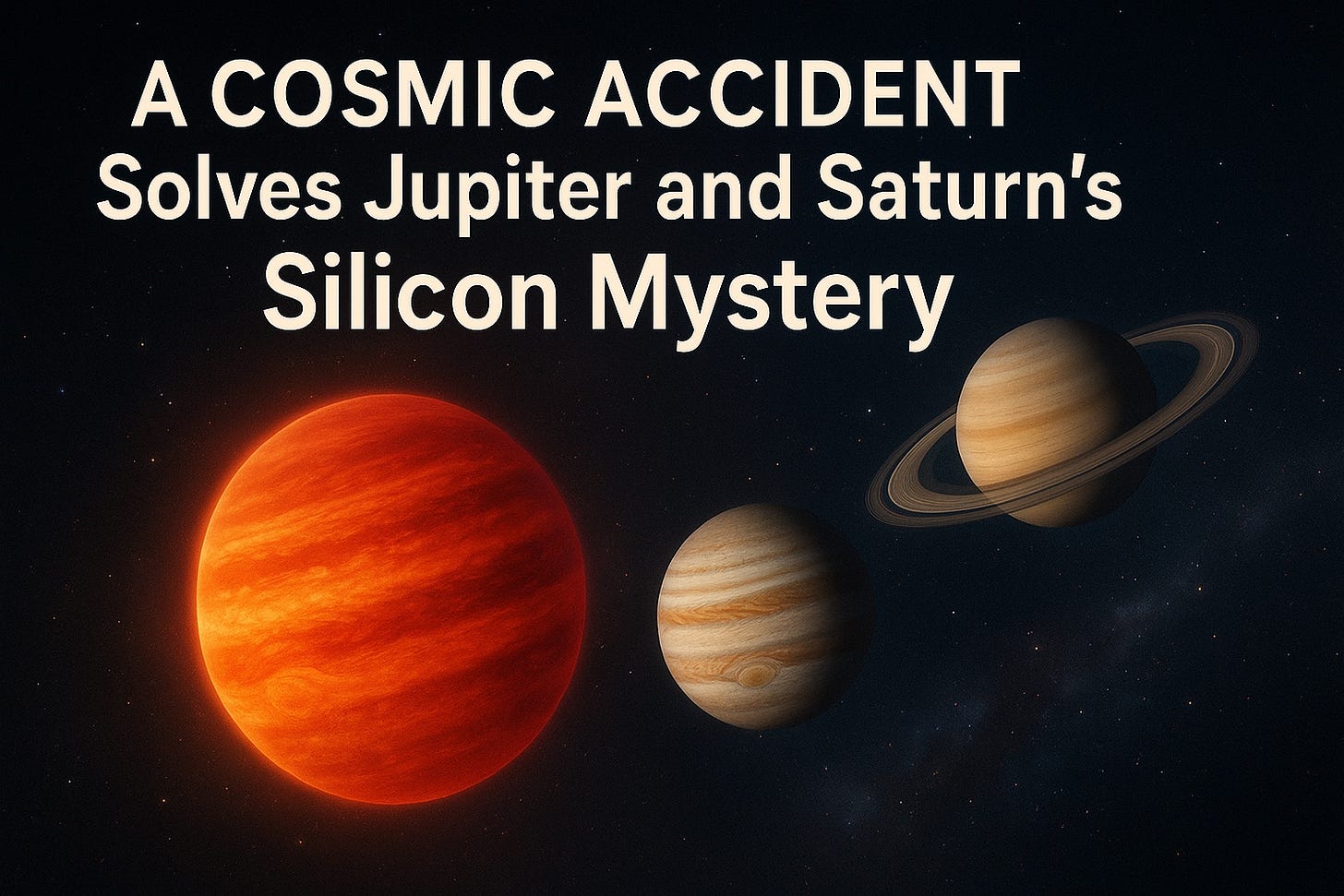 Jupiter, Saturn, and countless exoplanets beyond, the chemistry of silicon may no longer be such a mystery.