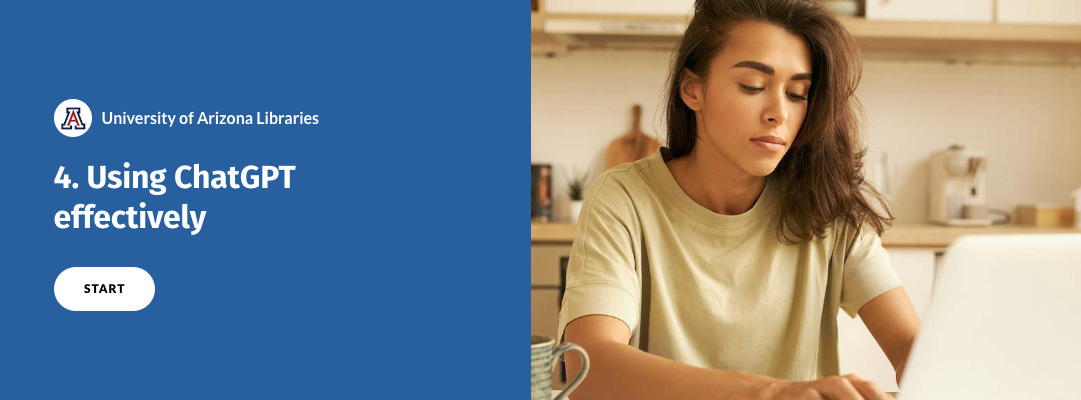 Using ChatGPT effectively - tutorial start page
