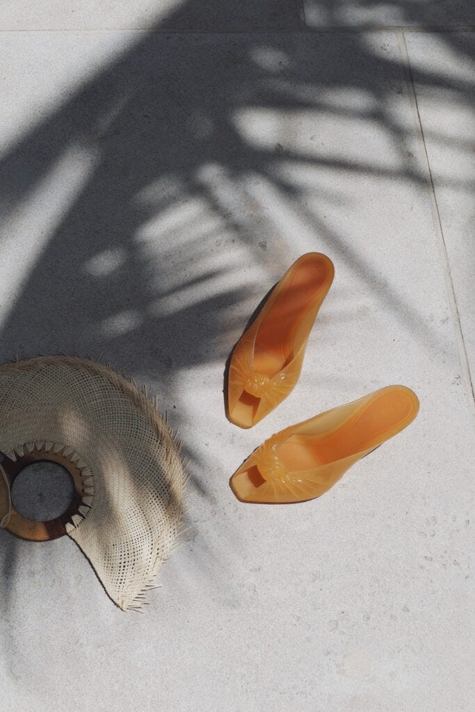 Chloé jelly sandals summer styling summer shoes