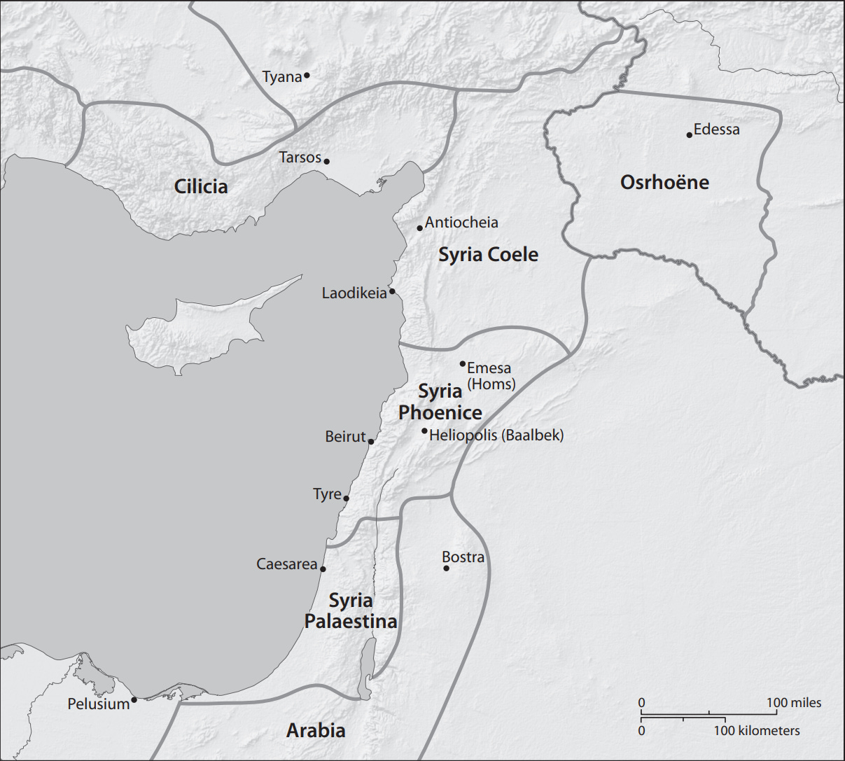 The Roman provinces in the Levant as reorganized by Septimius Severus in the late second century AD. Septimius Severus was a Roman emperor (192-211 AD) born in Leptis to Punic heritage and The Roman provinces in the Levant as reorganized by Septimius Severus in the late second century AD. Septimius Severus was a Roman emperor (192-211 AD) born in Leptis to Punic heritage and