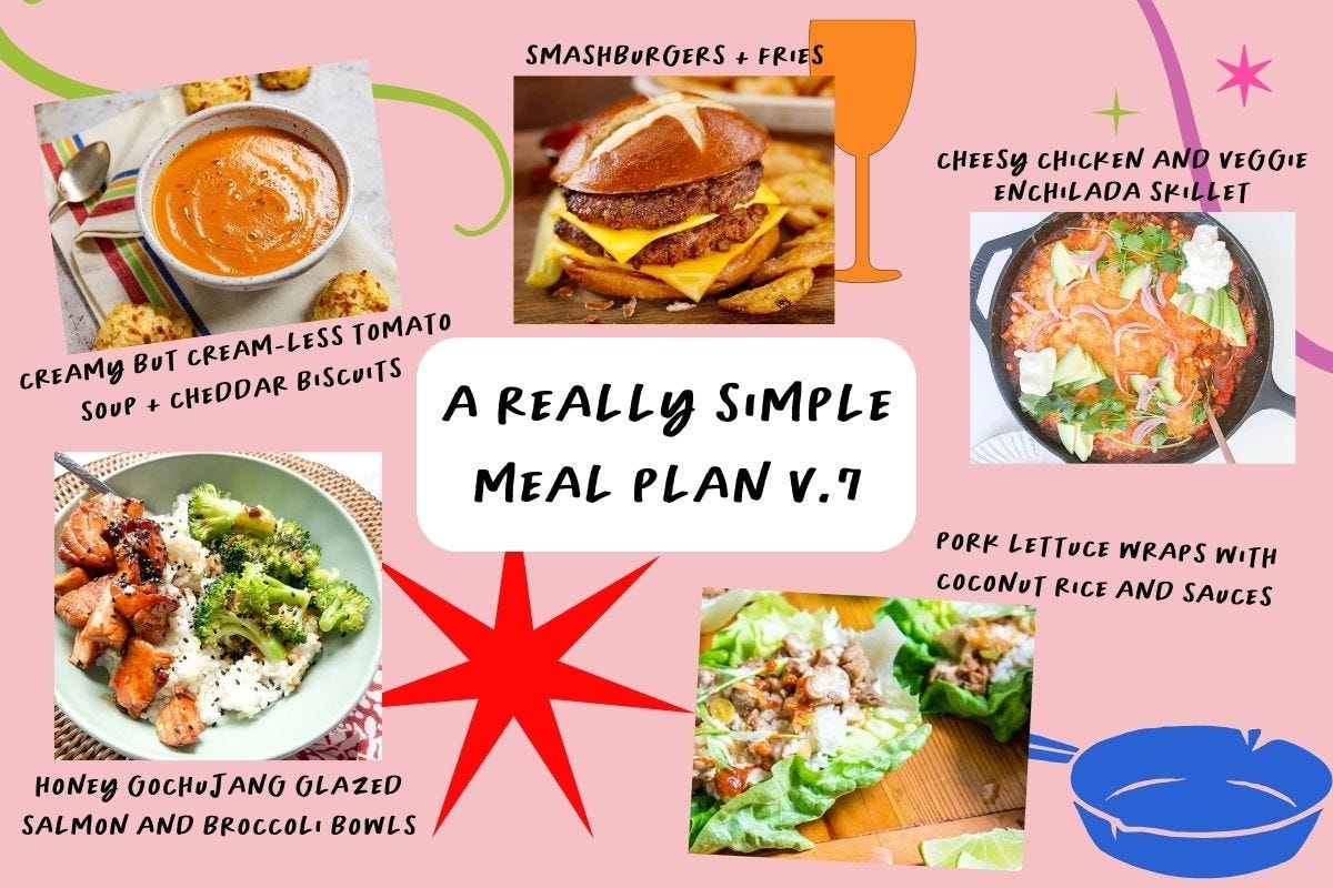 Simple Meals Roster a really simple meal plan v.7