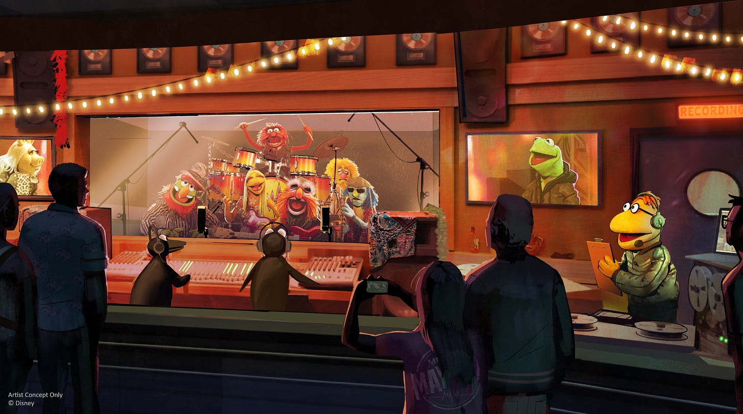 Rock ‘n’ Roller Coaster Starring The Muppets pre-show rendering Rock ‘n’ Roller Coaster Starring The Muppets pre-show rendering