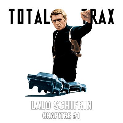 Vignette du podcast Total Trax représentant Steve McQueen en héros du film Bullitt