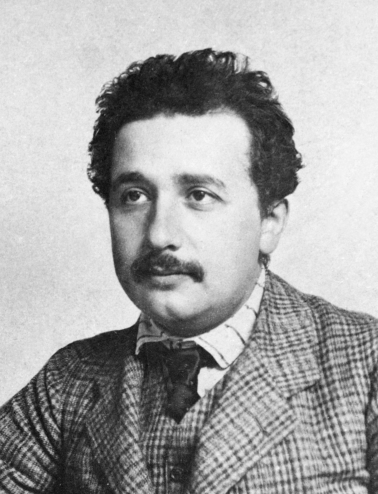 Einstein in 1904 or 1905, about the time he wrote the annus mirabilis papers Einstein in 1904 or 1905, about the time he wrote the annus mirabilis papers