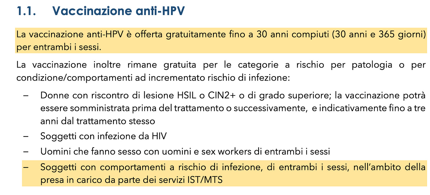 Gratuità HPV in Lombardia Gratuità HPV in Lombardia
