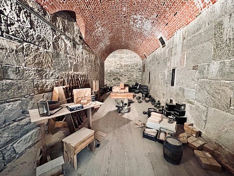 fort, building, interior