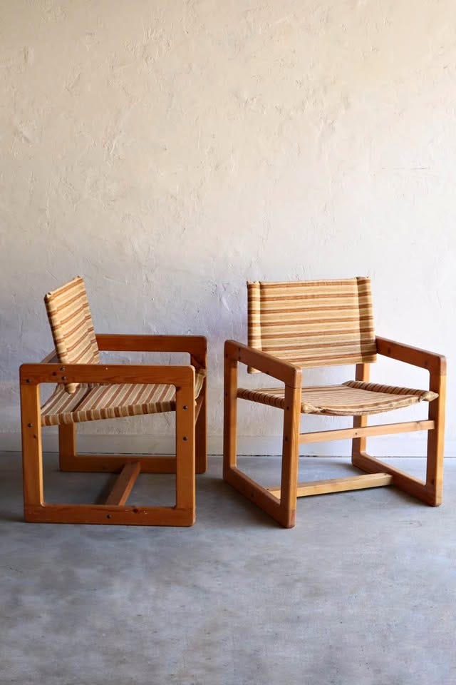 Product photo of 1970s Pine Armchairs