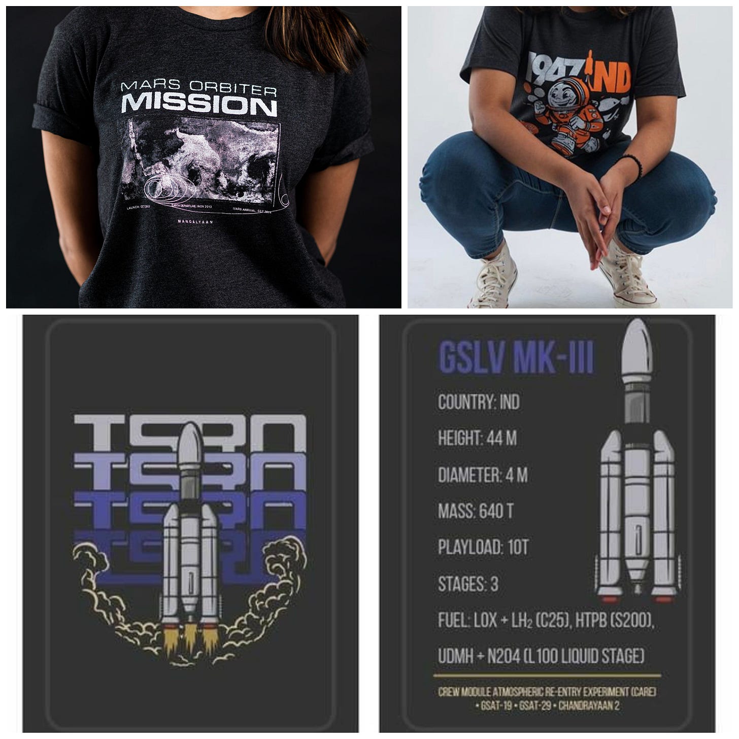 ISRO Apparel Designs by 1947Ind