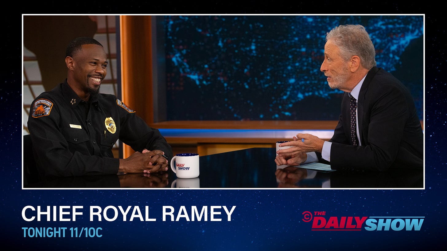 The Daily Show on X: "TONIGHT: Chief Royal Ramey of @ffrp_ca sits down with Jon  Stewart https://t.co/znue4T7EB4" / X