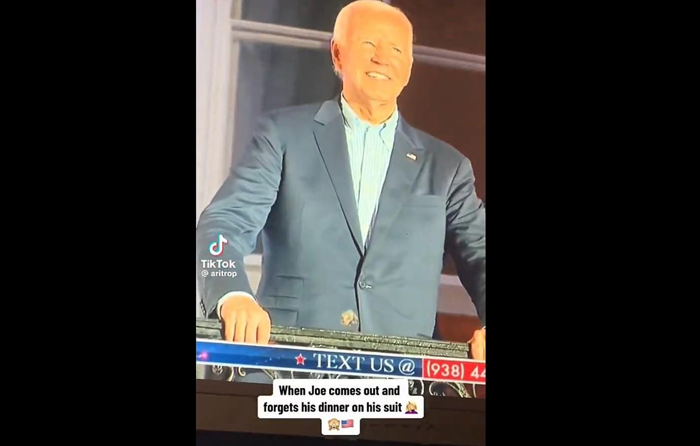 joe biden mocked mysterious food stain suit joe biden mocked mysterious food stain suit