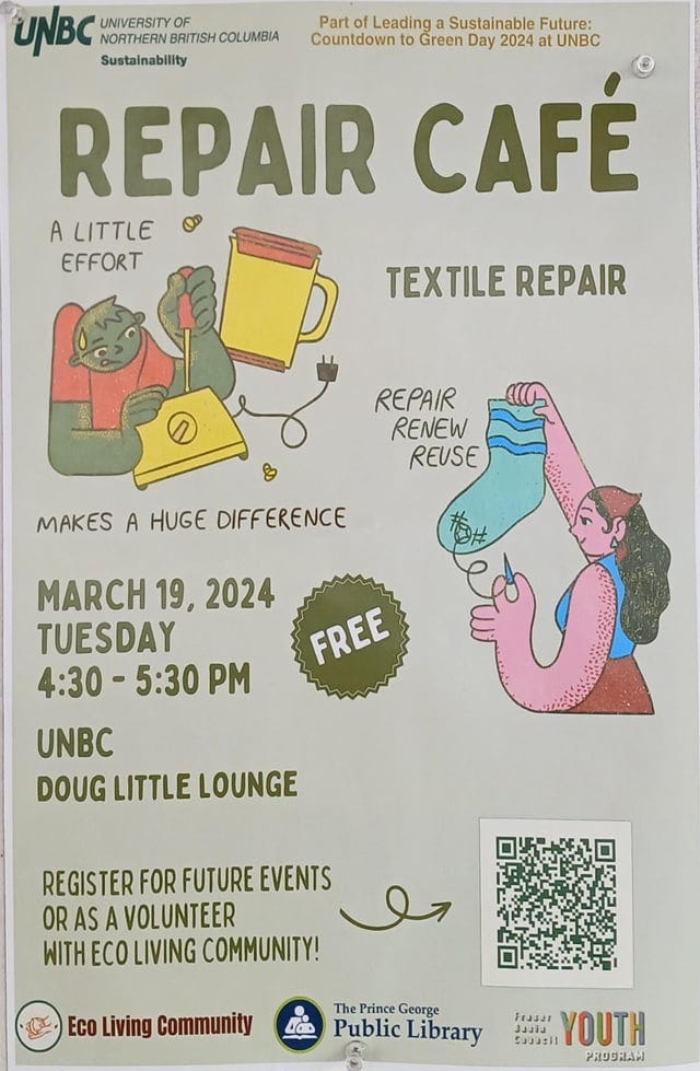 r/princegeorge - Repair Cafe to Repair & Renew Stuff