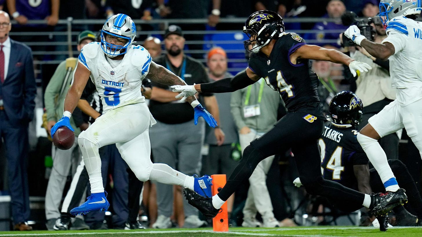 Lions 38-30 Ravens (Sep 22, 2025) Final Score - ESPN