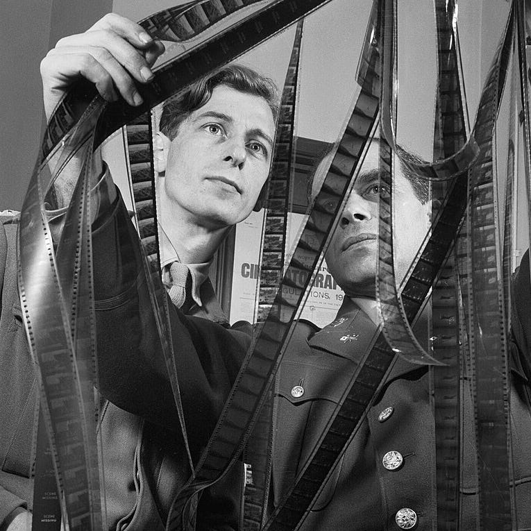 File:Colonel Frank Capra (right) of the US Army Signal Corps confers with Captain Roy Boulting of the British Army Film Unit on the editing of the film 'Tunisian Victory' in February 1944. D18377.jpg File:Colonel Frank Capra (right) of the US Army Signal Corps confers with Captain Roy Boulting of the British Army Film Unit on the editing of the film 'Tunisian Victory' in February 1944. D18377.jpg