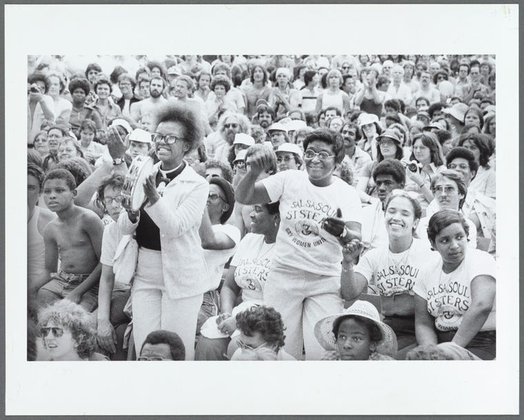 Salsa Soul Sisters at Central Park Rally - NYPL Digital Collections