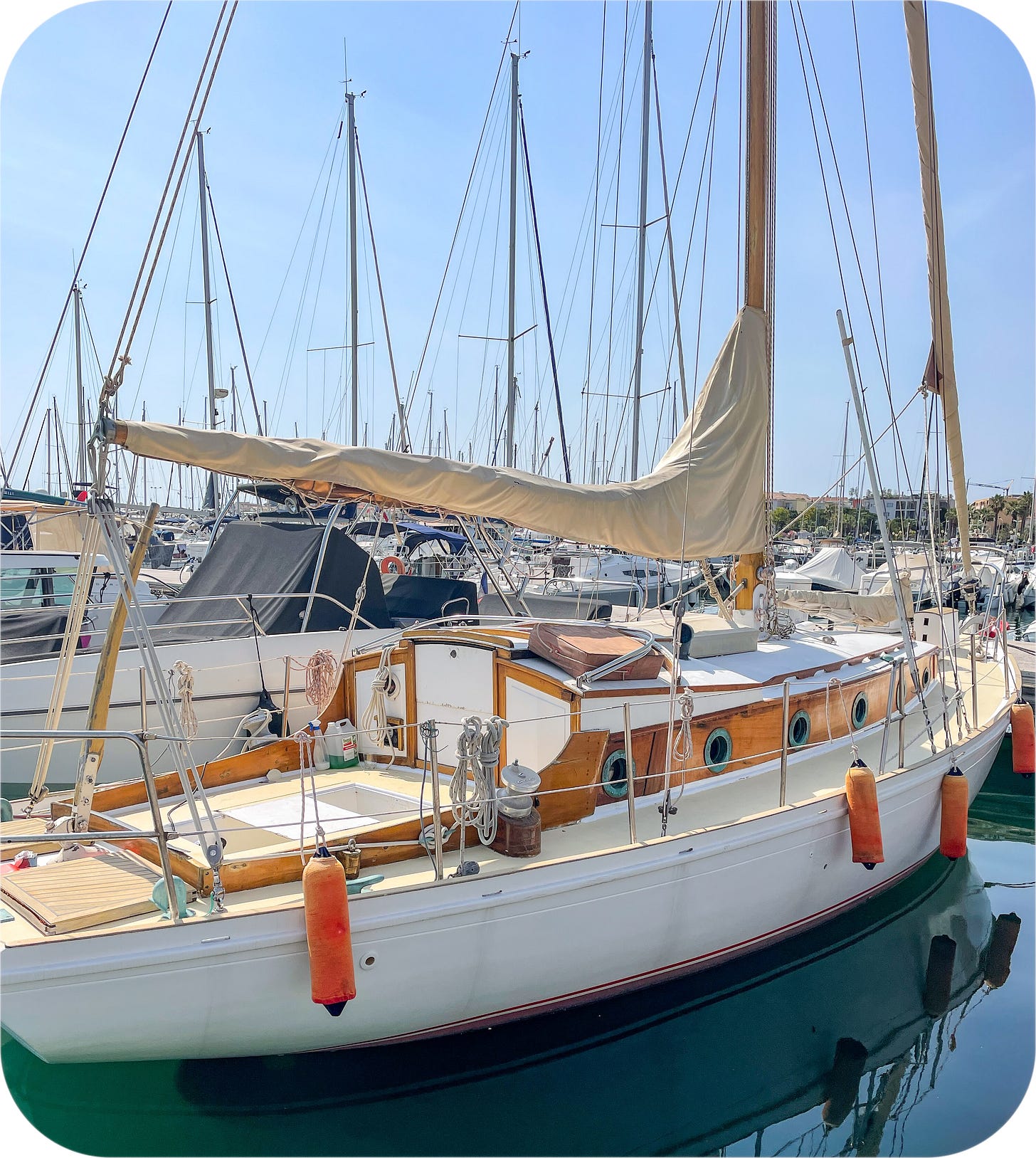 The harbor at Antibes, France