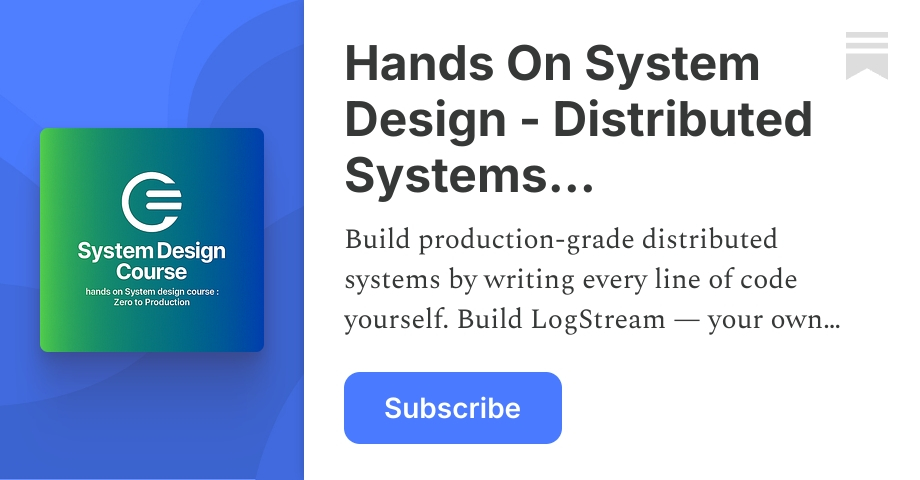 (pdf) design and implementation distributed system... Hands On System Design - Distributed Systems Implementation | Substack