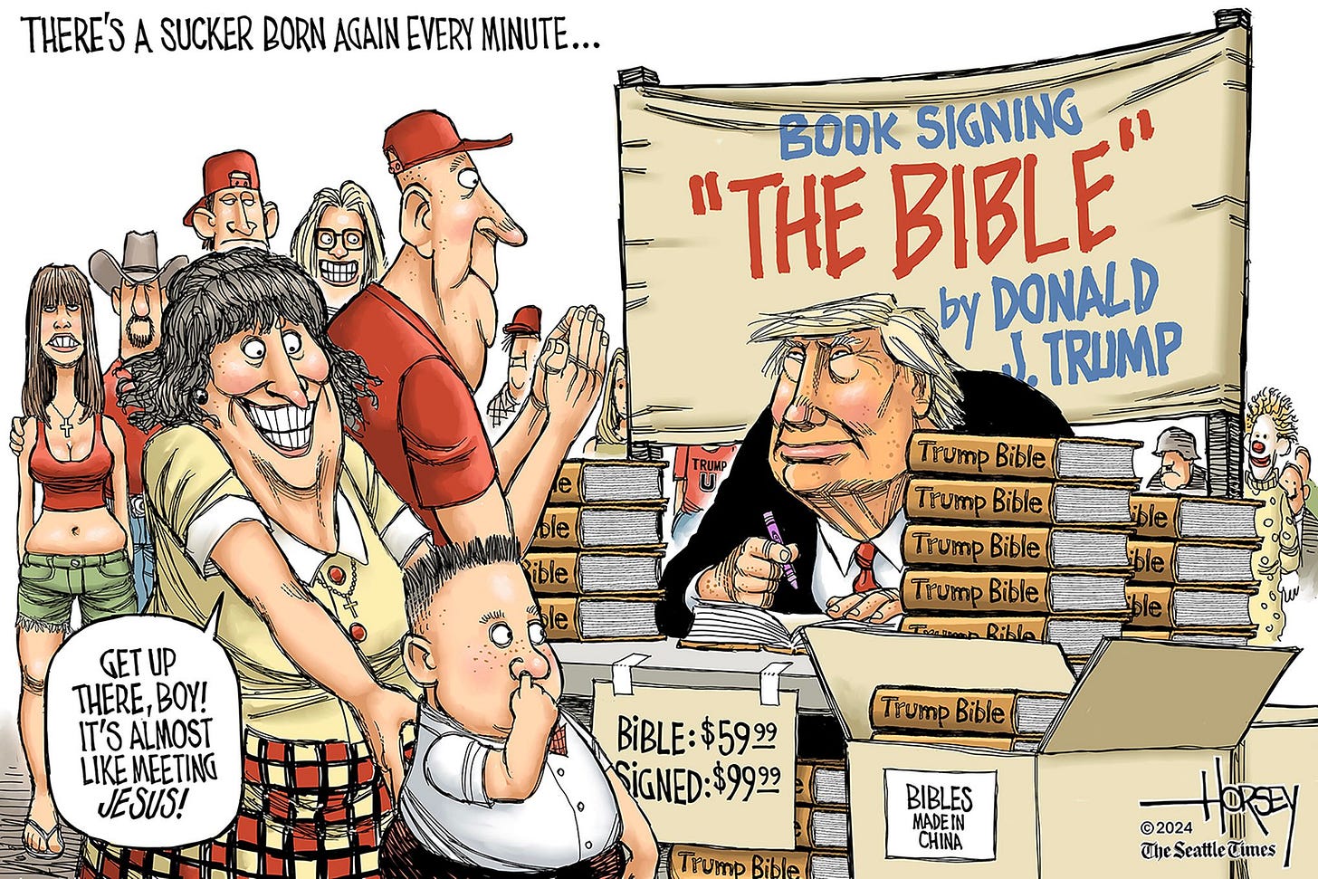Trump sells Bibles; evangelicals sell their souls | The Seattle Times