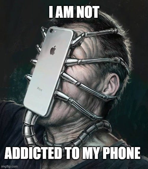 Phone addiction - Imgflip