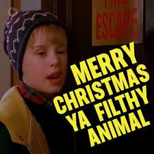 “Merry Christmas, ya filthy animal, and Happy New Year” from #HomeAlone 2.  | Rotten Tomatoes | Facebook