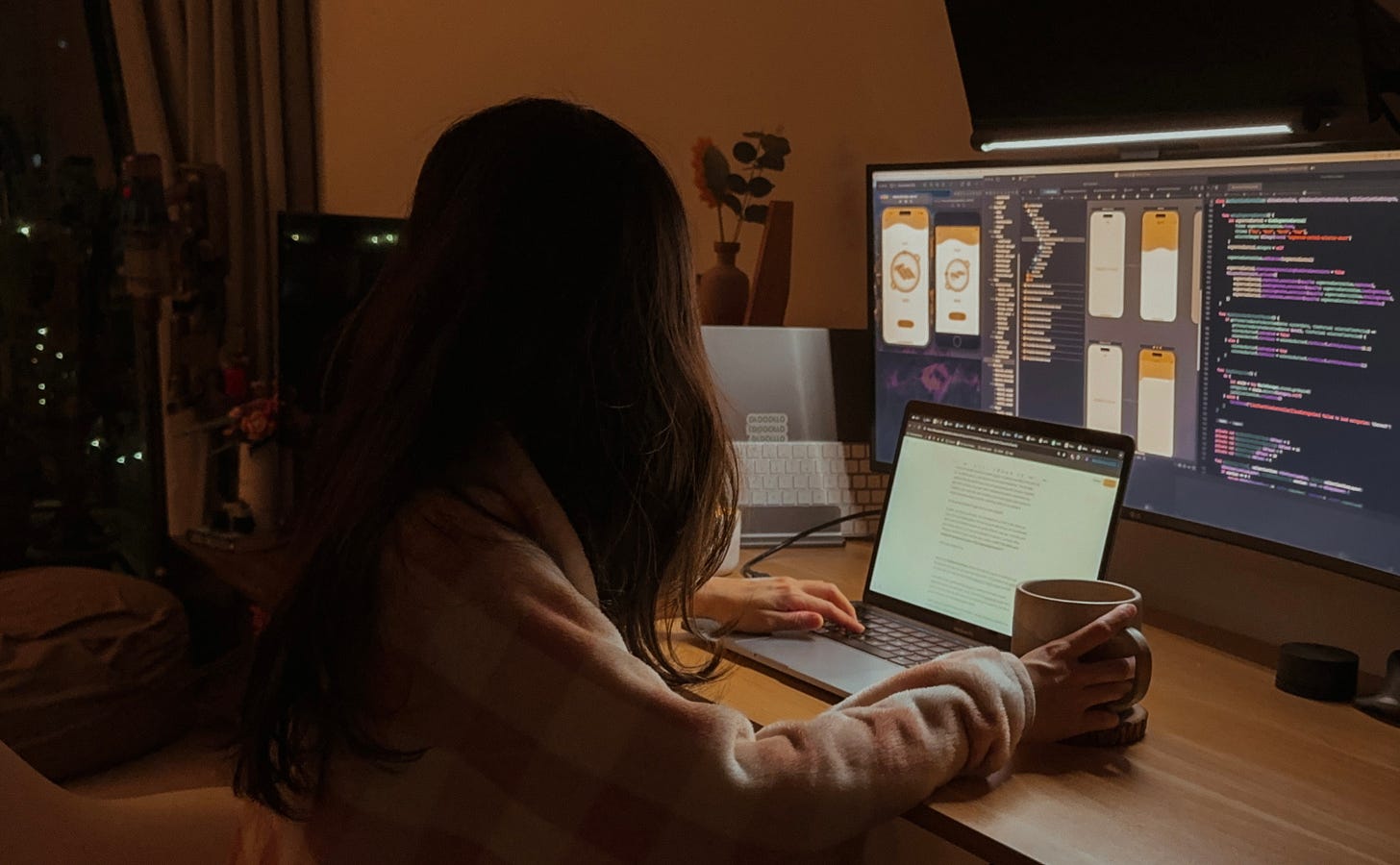 Me coding at midnight