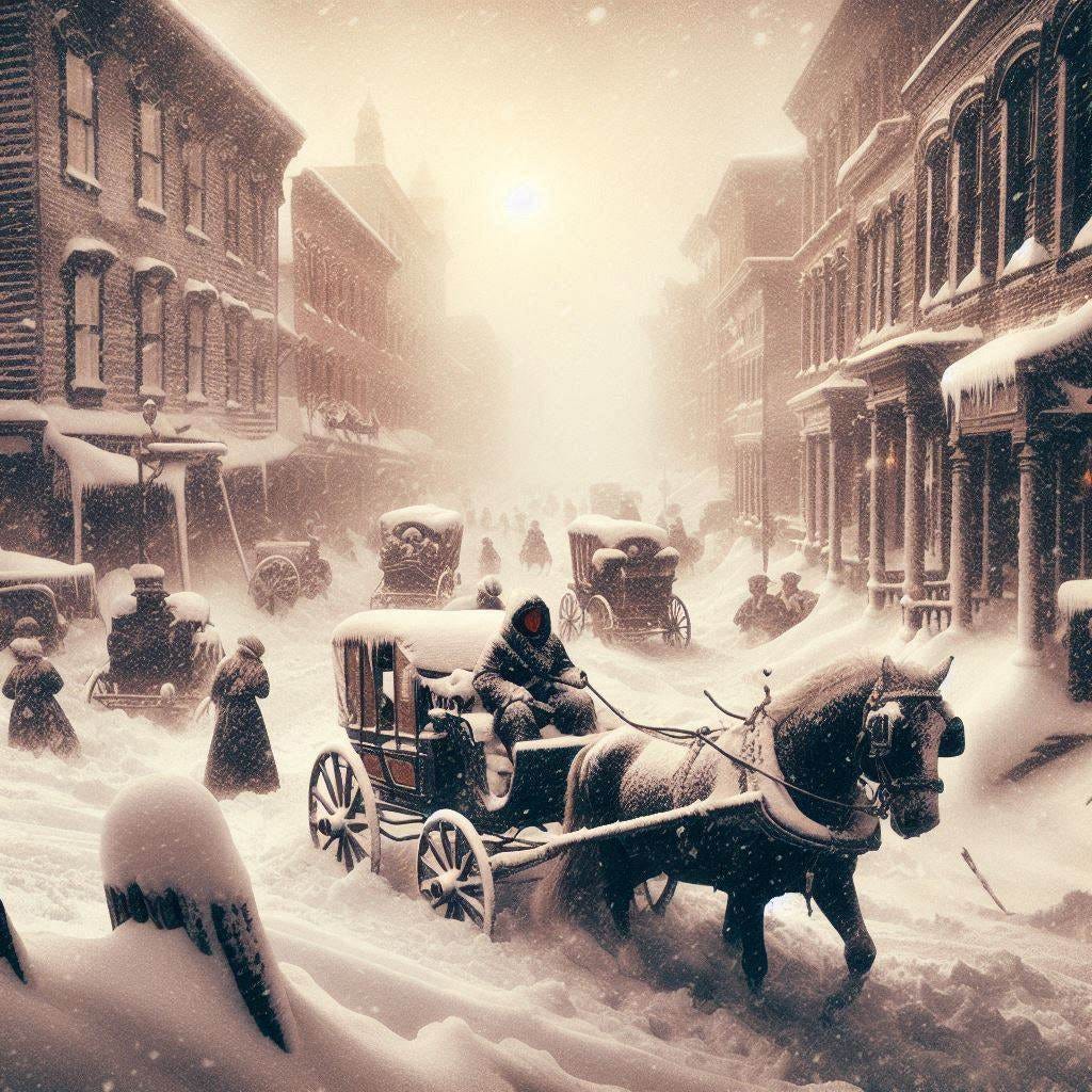 1888 blizzard in the northeast of the united states