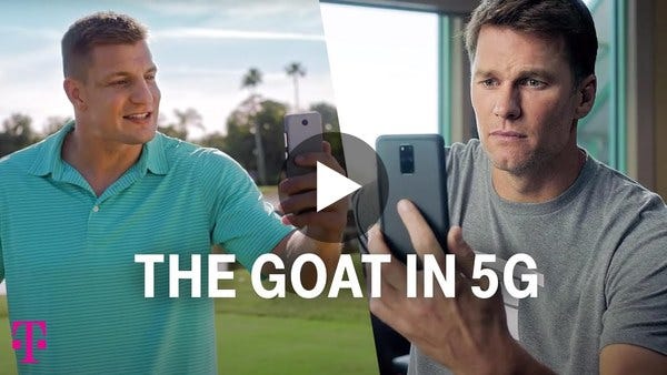 Tom Brady & Rob Gronkowski | Big Game Ad | #TheGOATin5G | T-Mobile