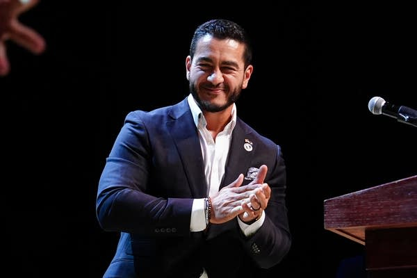 Stevens and El-Sayed are in a close race for Michigan's Democratic Senate nomination | MPR News Stevens and El-Sayed are in a close race for Michigan's Democratic Senate nomination | MPR News