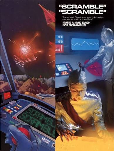 Scramble - Konami (Video Game, 1981) - USA | The Arcade Flyer Archive