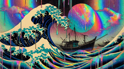 Cowabunga Wave animated remix by Magick Mica