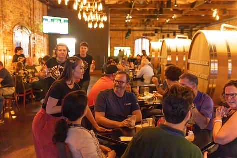 Getting together at GatherGVL, Vonage Happy Hour @ New Realm and winding down at Fire Forge