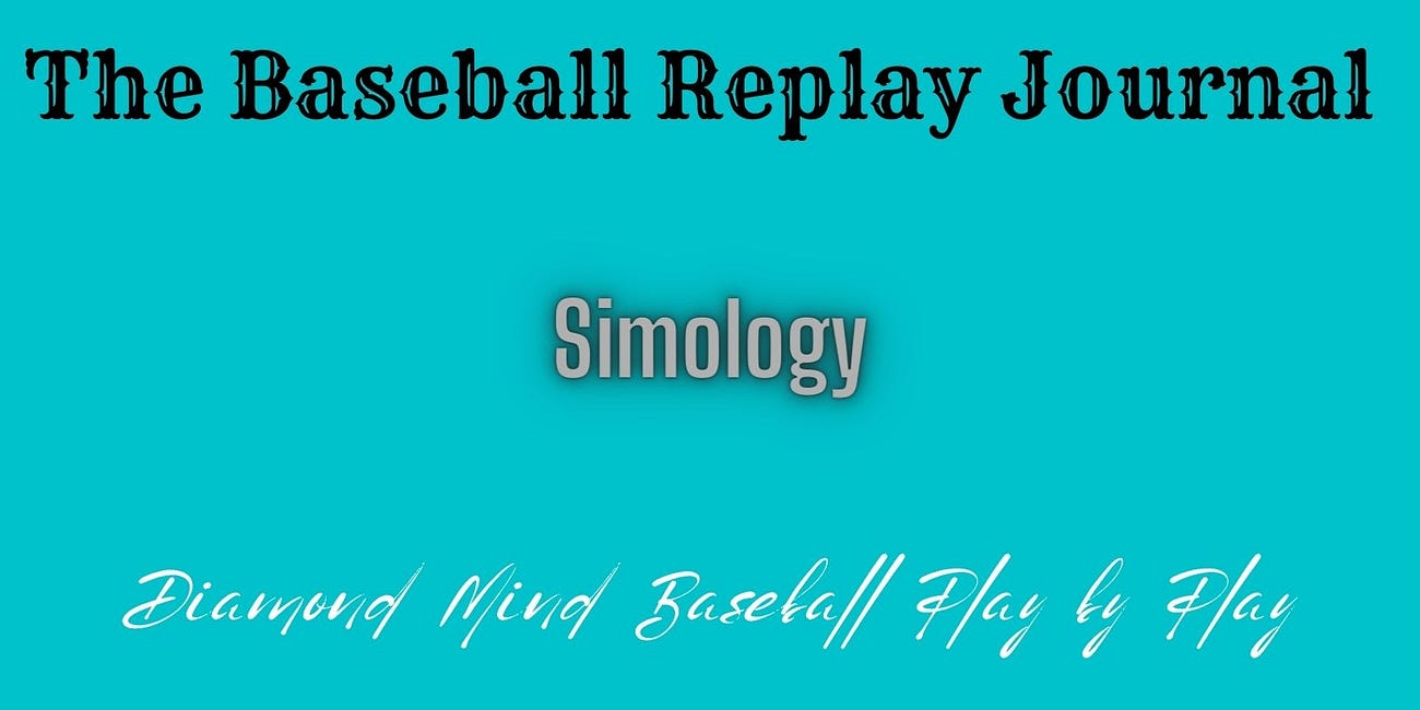 Diamond Mind Baseball Play By Play