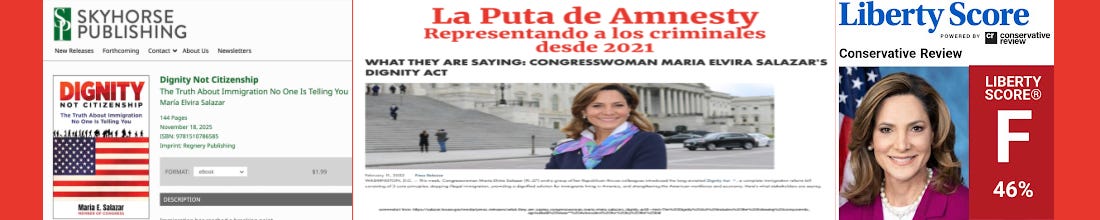 Cuban-American Sewer Rat Maria Elvira Salazar has been an Amnesty Whore Since She Was Elected in 2021