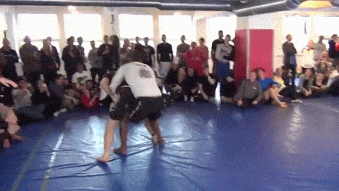 A friend of mine hit a suplex in his first match ever. I made it into a gif  ! : r/bjj