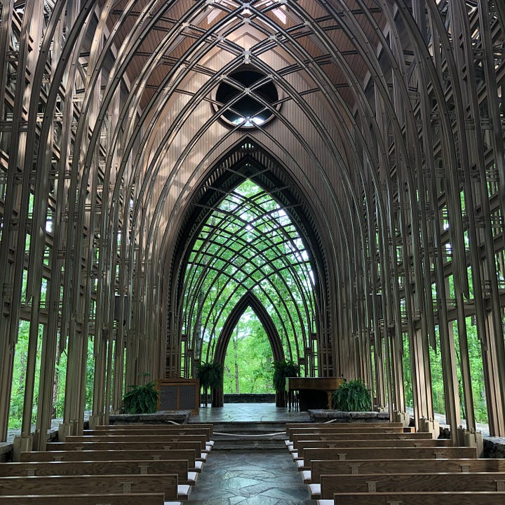 The Cooper Chapel and the Crystal Bridges Museum