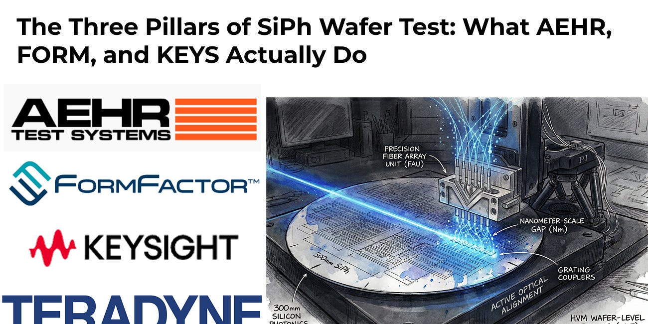 The Three Pillars of SiPh Wafer Test: What AEHR, FORM, and KEYS Actually Do