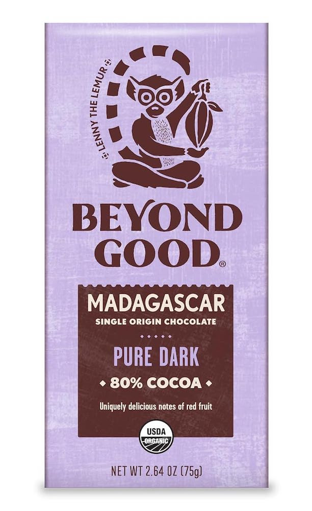 Beyond Good, Organic 80% Madagascar Dark Chocolate Bar