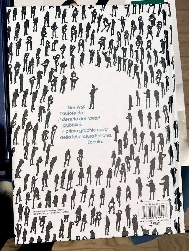 Poema a fumetti, dettaglio quarta di copertina Poema a fumetti, dettaglio quarta di copertina