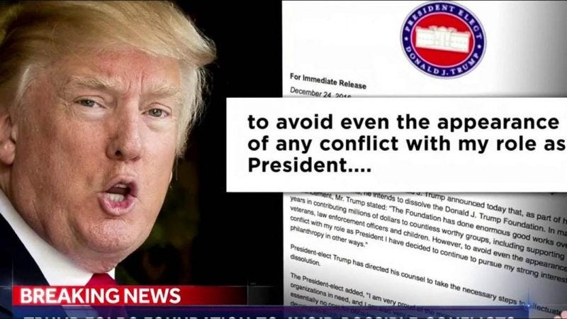 donald trump tries to rid trump foundation donald trump tries to rid trump foundation