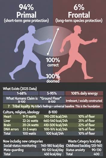 An abstract depiction of opposing forces in a dynamic struggle, with energy consumption categories and waste factors.